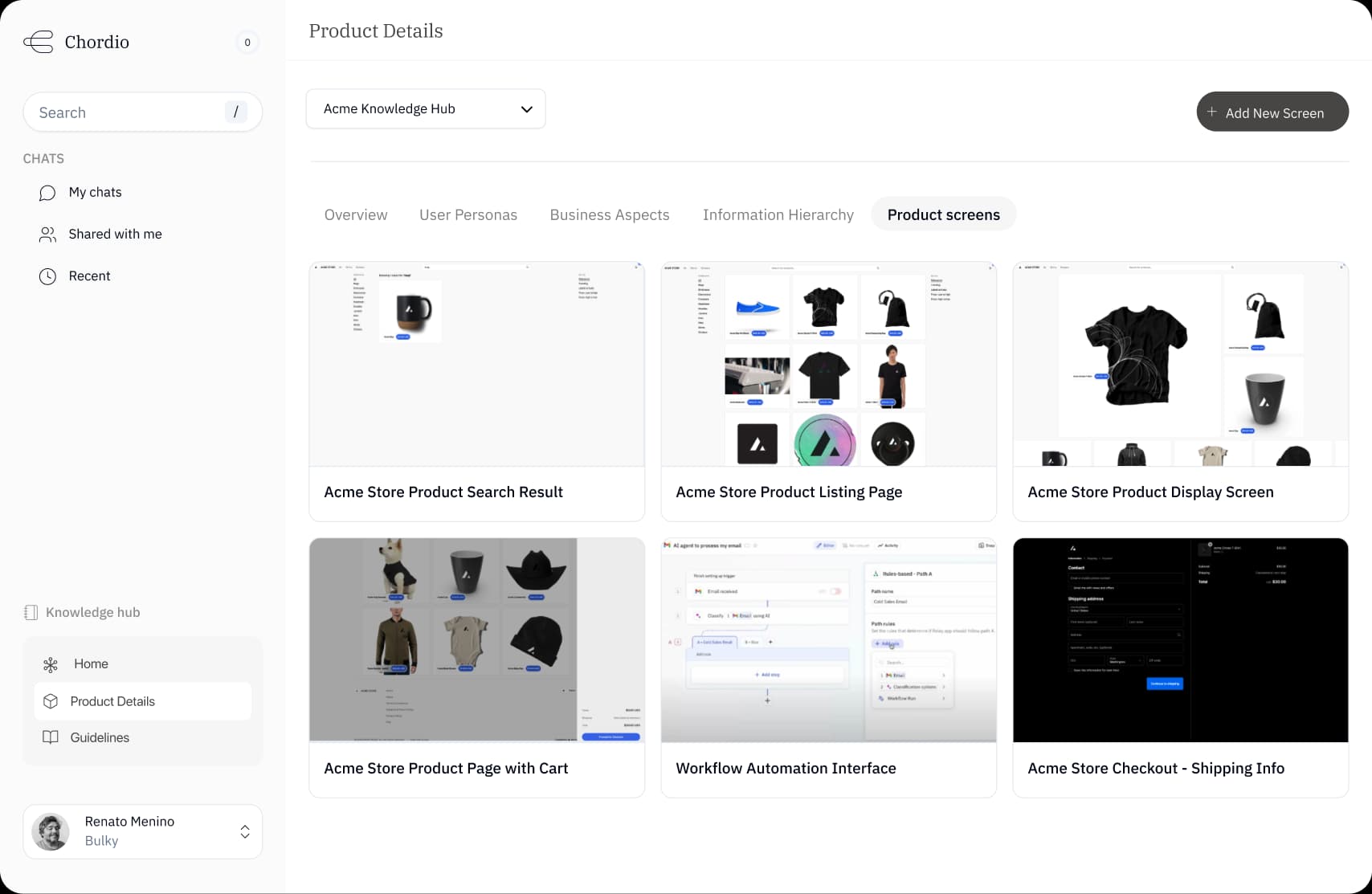 Product Screen Analysis